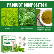 Green Tea Foot Patch, Improves Sleep Quality And Relieves Muscle Tension And Body Stress Foot Care Patch