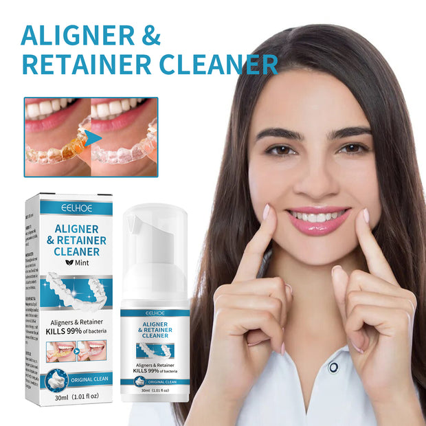 Denture Cleaner, Oral Cleaning Care Fresh Breath White Dentures Cleaner