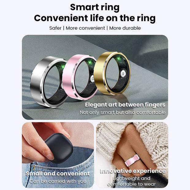 2025 New! Xiaomi Smart Ring – Waterproof Fitness Tracker for Men & Women. Monitors Heart Rate, Blood Oxygen & Sleep.