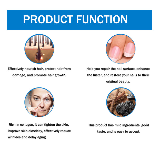 Premium Dietary Supplement, Fade Out Fine Lines Wrinkles Nourish Hair, Repair Nail Thickening Of Light Armor