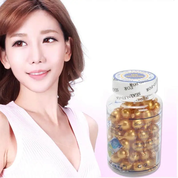 Vitamin E Extract Capsules Moisturizing Cream Ve Serum Facial Korean Makeup  90Pcs/bottle Skin Care - Zayvia Beauty