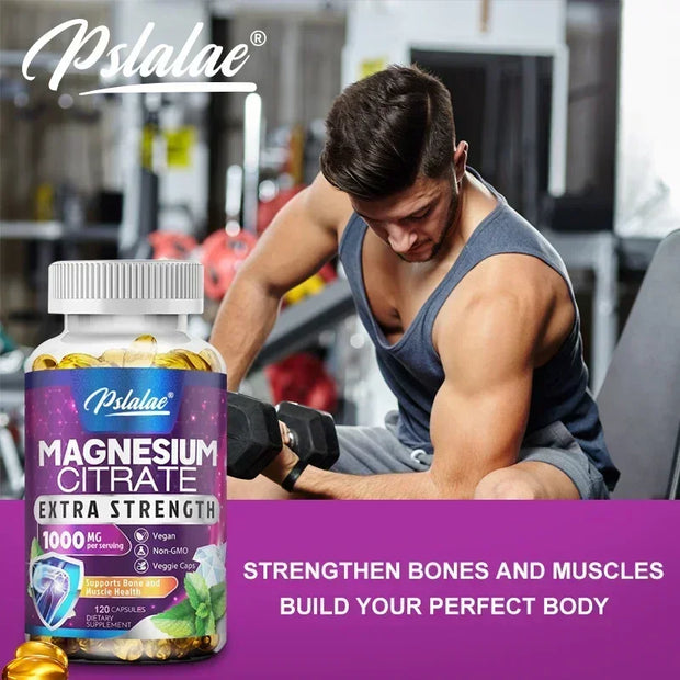 Magnesium Citrate - Muscle, Nerve and Energy Support, Improved Heart Health - Zayvia Beauty