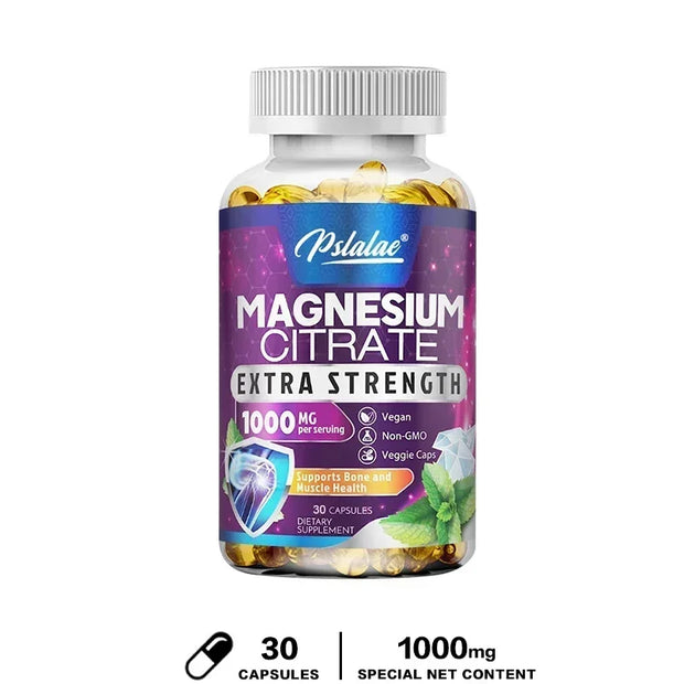 Magnesium Citrate - Muscle, Nerve and Energy Support, Improved Heart Health - Zayvia Beauty