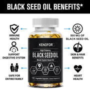 Black Cumin Seed Oil - Organic Black Cumin Seed Oil, with antioxidant and anti-inflammatory properties, digestive health - Zayvia Beauty
