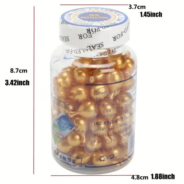 Vitamin E Extract Capsules Moisturizing Cream Ve Serum Facial Korean Makeup  90Pcs/bottle Skin Care - Zayvia Beauty