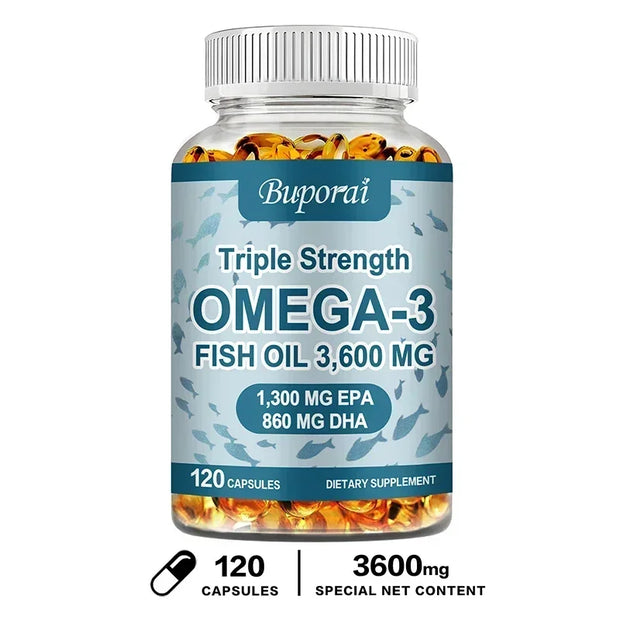 Omega-3 Fish Oil - Rich in DHA & EPA - Support Brain & Nervous System Health, Cardiovascular & Skin Health - Zayvia Beauty
