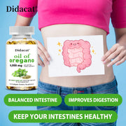 Oregano oil softgels for intestinal health, antioxidant, digestive health, immune support - Zayvia Beauty