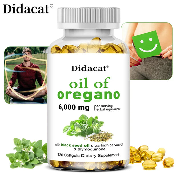 Oregano oil softgels for intestinal health, antioxidant, digestive health, immune support - Zayvia Beauty
