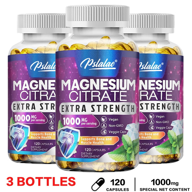 Magnesium Citrate - Muscle, Nerve and Energy Support, Improved Heart Health - Zayvia Beauty