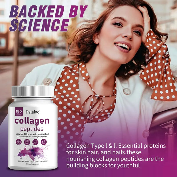 Collagen Peptides - Anti-Aging, Hair, Skin, Nails, Digestion and Joint Support, Made in The USA - Zayvia Beauty