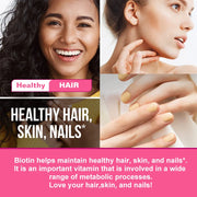 Mulittea Collagen Gummies with Biotin for Hair Growth Skin Care Brighten Skin & Skin Hydrolyzed Helps Nail Bone Joint - Zayvia Beauty