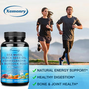 Sea Moss, Black Seed Oil, Ashwagandha & Burdock Root - Provide Energy and Enhance Immunity - Zayvia Beauty