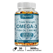 Omega-3 Fish Oil - Rich in DHA & EPA - Support Brain & Nervous System Health, Cardiovascular & Skin Health - Zayvia Beauty