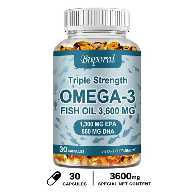 Omega-3 Fish Oil - Rich in DHA & EPA - Support Brain & Nervous System Health, Cardiovascular & Skin Health - Zayvia Beauty