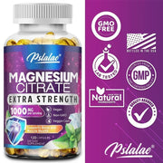Magnesium Citrate - Muscle, Nerve and Energy Support, Improved Heart Health - Zayvia Beauty