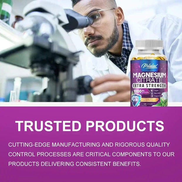 Magnesium Citrate - Muscle, Nerve and Energy Support, Improved Heart Health - Zayvia Beauty